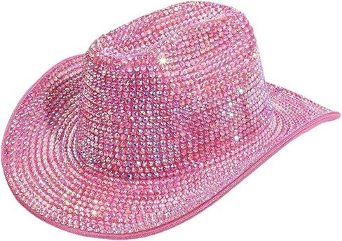 Eye-catching Crystal Fedoras Bride Hat Panama Hat For Bachelorette Party Fedoras For Club Stage Shows Concert Fashion Hat in Kuwait