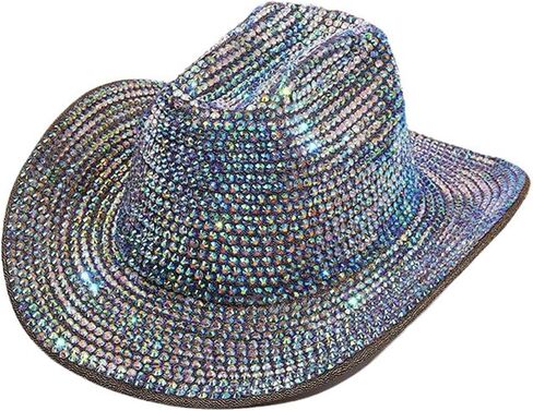 Eye-catching Crystal Fedoras Bride Hat Panama Hat For Bachelorette Party Fedoras For Club Stage Shows Concert Fashion Hat in Kuwait