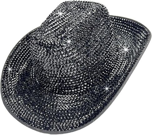 Eye-catching Crystal Fedoras Bride Hat Panama Hat For Bachelorette Party Fedoras For Club Stage Shows Concert Fashion Hat in Kuwait