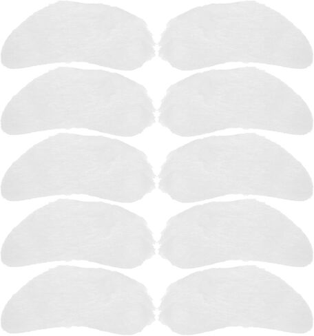 8 Pairs Santa Claus Eyebrows - Self Adhesive Fake White Eyebrows for Christmas Party, Cosplay, Old Man Costume, Reusable Cotton in Saudi Arabia