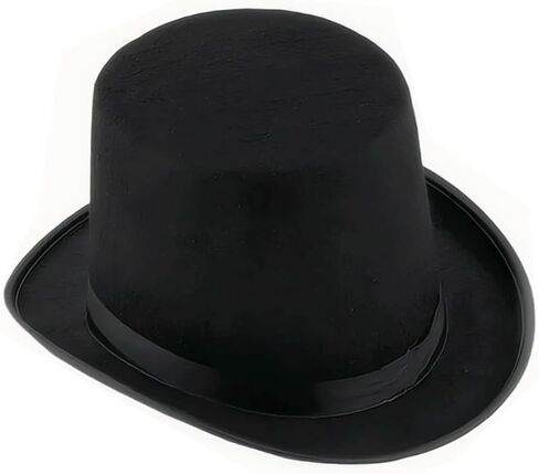 Top Hat for Men Women Adult, Magician Victorian Pilgrim Theatrical Clown Bowler Tailcoat, Cosplay Costume in Saudi Arabia