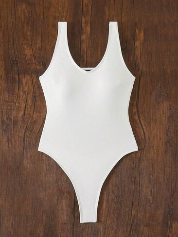 Sexy Colorblock Backless One-Piece Women's Swimwear Criss-Cross Monokini for Summer Beach Vacations in Saudi Arabia