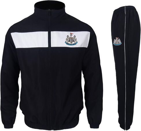 طقم بدلة رياضية للأولاد من Newcastle United FC الرسمية باللون الأسود والأبيض لعمر 6-7 سنوات SB in Kuwait