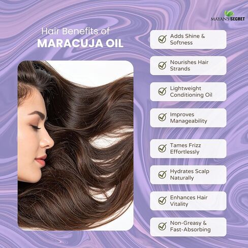 زيت بذور فاكهة العاطفة من مايان سيكريت، زيت الماراكوجا 100% نقي/طبيعي/معصور على البارد/غير مخفف، 4 أونصة (زيت الماراكوجا (فاكهة العاطفة)، 4 أونصة) in Kuwait