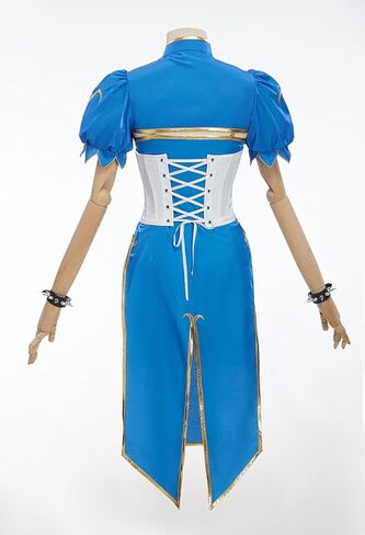 زي تنكري نسائي مرخص رسميًا من Micotaku Street Fighter بقصة ضيقة من Chun-li in Kuwait