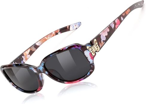 FEISEDY Trendy Polarized Y2K Sunglasses Wrap Around Butterfly Design Fashion Sunnies UV400 Protection B0078 in Saudi Arabia