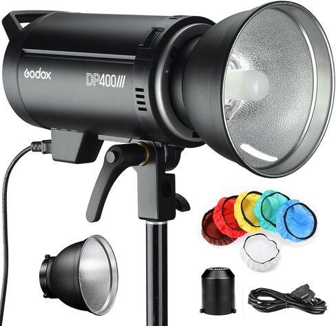 Godox DP1000III Professional Studio Flash 1000Ws 2.4G Wireless X System 5600K Bowens Mount Monolight مع عاكس قياسي 6 ألوان قماش ناعم لتصوير استوديو التصوير الفوتوغرافي لحفلات الزفاف in Saudi Arabia