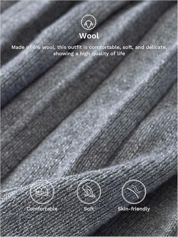 SHENHE Women's Fall Fleece Skirt Pleated A Line High Waist Flared Preppy Knit Sweater Skirt in Saudi Arabia