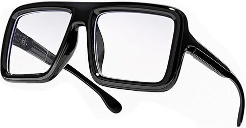 LASPOR Oversized Thick Glasses for Women Men Square Frame Old Man Halloween Nerd Costume Cosplay Accessory in Kuwait