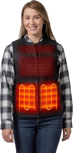 ORORO Women's Ultra Lightweight Heated Vest Liner with 4 Heat Zones, Soft Heated Quilted Vest with Battery in Saudi Arabia