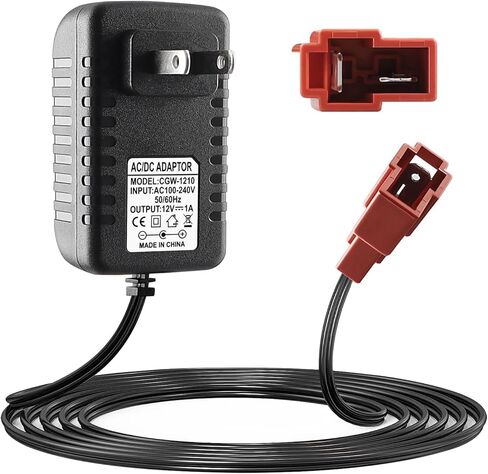 شاحن بطارية 12 فولت للركوب على الألعاب وموصل تسخير الأسلاك، شاحن سيارة للركوب للأطفال 12 فولت، لعبة ركوب السيارة الكهربائية 12 فولت بطارية محول طاقة قابس مربع in Kuwait