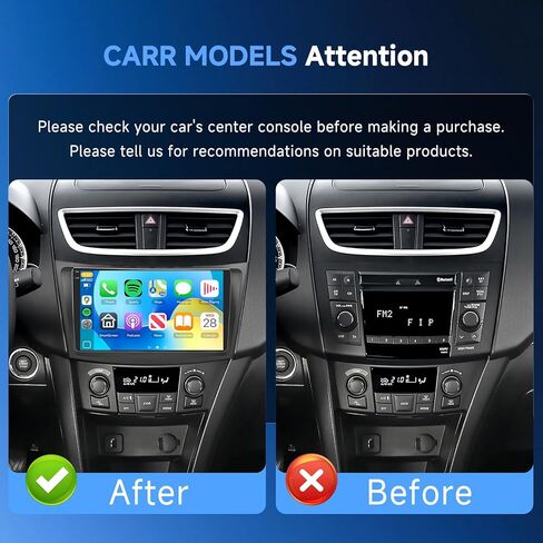 Car Radio for Suzuki Swift 2011-2017 2G 64G Android Car Stereo Carplay Wireless Android Auto, Hodozzy 9 inch Touch Screen with GPS/WiFi/Bluetooth, FM RDS, Mirror Link,Backup Camera in Kuwait