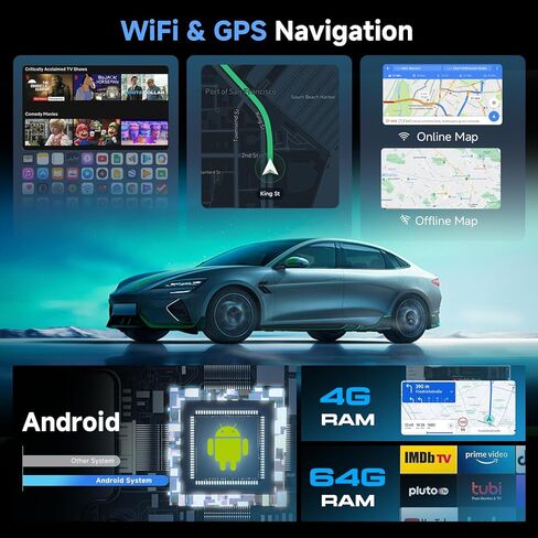 Car Radio for Suzuki Swift 2011-2017 2G 64G Android Car Stereo Carplay Wireless Android Auto, Hodozzy 9 inch Touch Screen with GPS/WiFi/Bluetooth, FM RDS, Mirror Link,Backup Camera in Kuwait