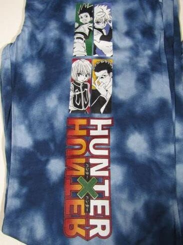 Hunter X Hunter Character Panels Men's Blue Cloud Wash Sleep Pajama Pants in Saudi Arabia