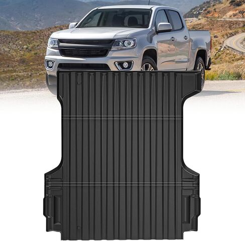 Nilight Trunk Bed Mat لعام 2023 2024 2025 Chevy Colorado Crew Cab 5 Ft Accessories، TPE شديد التحمل، بطانة سرير TPE للسيارة مناسبة لجميع الأحوال الجوية، أسود in Saudi Arabia