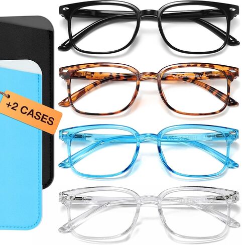 NOVIVON 6 Pack Reading Glasses for Women, Reading glasses men, Blue Light Blocking Readers, Computer eye glasses, Cheaters in Saudi Arabia