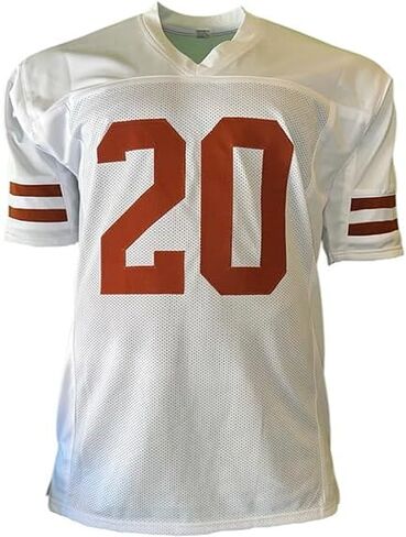 Earl Campbell Signed White Football Jersey (JSA) in Saudi Arabia