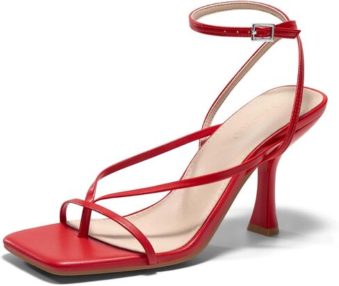 Coutgo Womens Strappy Kitten Heels Sandals Square Open Toe Flip Flops Summer Dress Shoes in Saudi Arabia