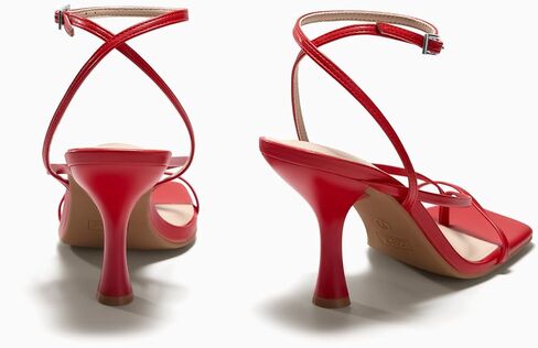 Coutgo Womens Strappy Kitten Heels Sandals Square Open Toe Flip Flops Summer Dress Shoes in Saudi Arabia