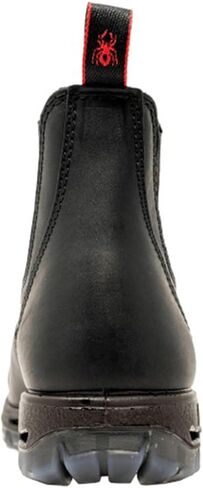 Redback Men's Boot Easy Escape Pull-On Chelsea Steel Toe Black 9 D(M) US in Saudi Arabia