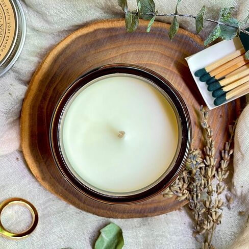 الشموع المعطرة برائحة اللافندر والأوكالبتوس من kotkas - شموع الصويا المعطرة الطبيعية بوزن 8 أوقية للمنزل، شموع اللافندر غير السامة للعلاج بالروائح العلاجية، هدايا للنساء، حمام مريح، مهدئ، وتخفيف التوتر in Kuwait