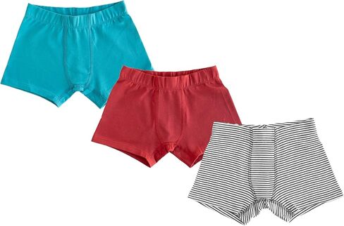 Boys 100% Organic 100% Cotton Underwear GOTS Certified Kids Toddler Boxer Briefs Pack of 3 in Saudi Arabia