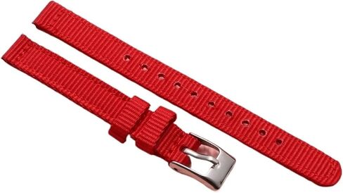 8mm 10mm 12mm Two Piece Nylon Watch Strap With Stainless Steel Buckle For Men And Women Sport Loop Bands in Saudi Arabia