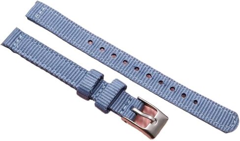 8mm 10mm 12mm Two Piece Nylon Watch Strap With Stainless Steel Buckle For Men And Women Sport Loop Bands in Saudi Arabia