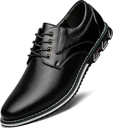 Men's Casual Dress Shoes Comfort, Fashion Dress Sneakers Men, Superior Soft Leather Mens Oxford Business Casual Shoe in Saudi Arabia