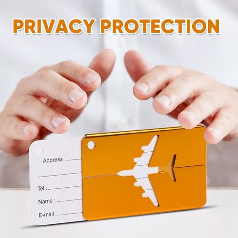 8 Pack Aluminum Luggage Tags for Suitcases,Durable,Mixed Color in Saudi Arabia