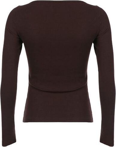 Women Knitted Tops Lace Stitching Knitwear Casual Long Sleeve Slim-Fit Pullover Streetwear in Saudi Arabia