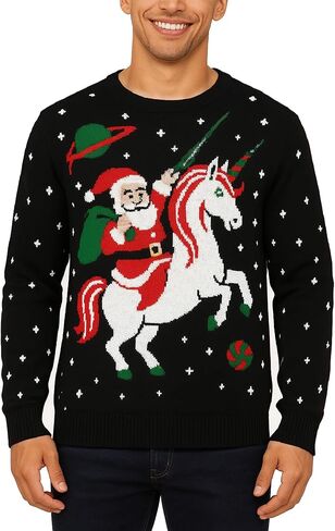 Unisex Adult Christmas Sweater Holiday Xams Ugly Knit Pullover in Saudi Arabia