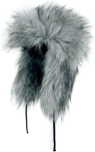 Furry Russian Hats Y2K Fur Trapper Hat Winter Faux Fur Soft Warm Ushanka Earmuffs Ear Flap Hat in Saudi Arabia