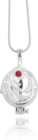 قلادة لمصاصة الدماء إيلينا كوسبلاي - قلادة فضية على شكل قلادة من إكسسوارات المجوهرات - هدايا لحفلات الهالوين (أ) in Kuwait