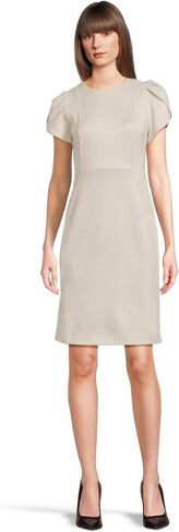 Calvin Klein womens Suede Tulip Sleeve Sheeth in Saudi Arabia