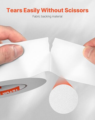 VEVOR Double Sided Carpet Tape, 2 Inch x 30 Yards, Strong Adhesive and Residue-Free, Heavy-Duty Sticker Rug Tape Grippers for Area Rugs, Carpets, Laminate, Tile, Concrete, and Hardwood Floors in Saudi Arabia