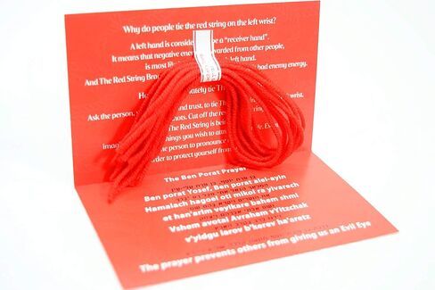 Seven-first 10 pcs Original Kabbalah Red String Protection Bracelet from Evil Eye Blessed in Israel in Saudi Arabia