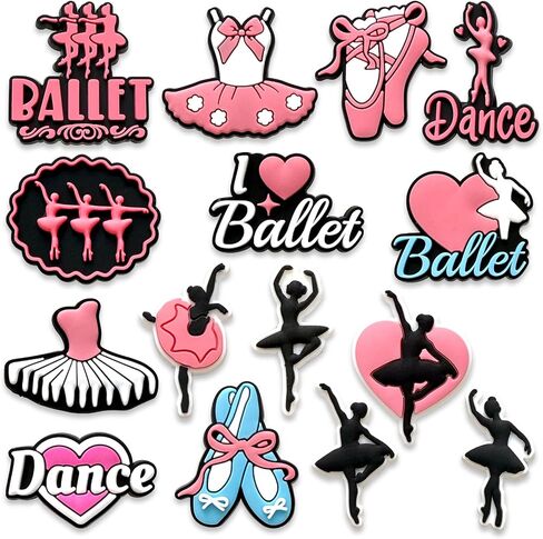 Sports Shoes Charms Decoration, Ball Cheerleading Fitness Softball Running Baseball Gymnastics Ballet Tennis Soccer Swimming Volleyball Basketball Football Skiing Shoe Charms for Croc Clog Sandals in Saudi Arabia