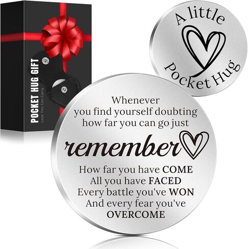 Valentines Day Love Gifts for Him Men - Valentines Day Keepsake Love Gift for Boyfriend Girlfriend, Keychain Pocket Hug Token in Saudi Arabia