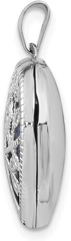 الصلبة 14K الذهب الأبيض 18 مم المنجد شجرة القلب in Kuwait