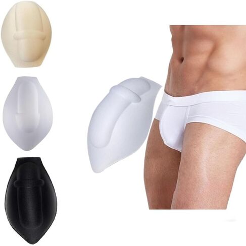 Sexy Men Bulge-Enhancing Sponge-Padded Underwear 3D Men Enlarge Front Pad Thongs Underwear Cup Bulge Sponge Pad in Kuwait