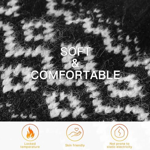 قفازات الشتاء العاطفية للنساء - شاشة تعمل باللمس، طبقة مزدوجة، قفازات دافئة للرسائل النصية للطقس البارد in Kuwait