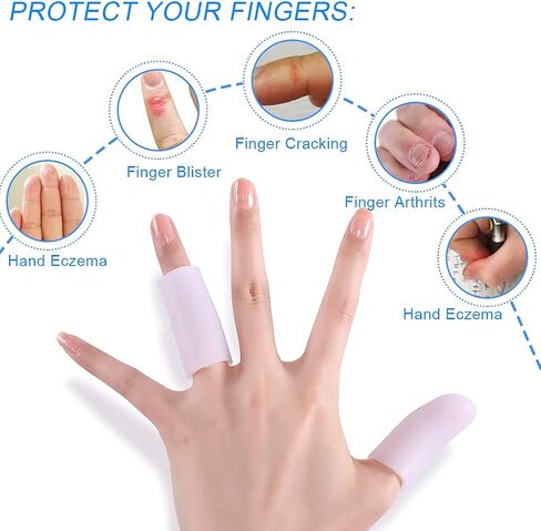 8 Pcs Gel Toe Cap, Gel Toe Protectors for Women Men - Cushions and Protects to Cover Toes, Relief Toe Pain from Ingrown Toenails, Corns, Blisters, Hammer Toes in Saudi Arabia
