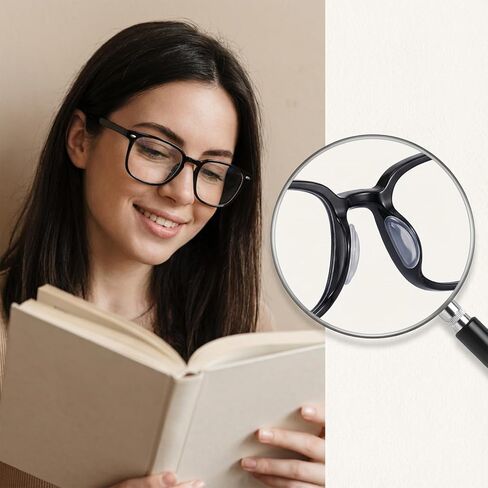 24 زوجًا من وسادات النظارات للأنوف من TIESOME، وسادات أنف لاصقة من السيليكون الشفاف للنظارات، وسادة أنف ناعمة مضادة للانزلاق مع ظهر لاصق، مقابض مريحة لغرفة الهواء للنظارات والنظارات الشمسية in Kuwait