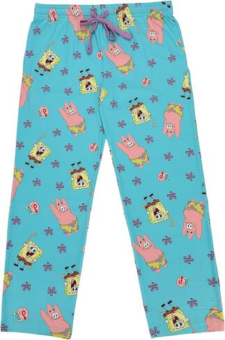 Spongebob Squarepants and Patrick All-Over Print Women's Sleep Pajama Pants in Saudi Arabia
