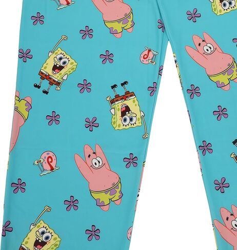Spongebob Squarepants and Patrick All-Over Print Women's Sleep Pajama Pants in Saudi Arabia