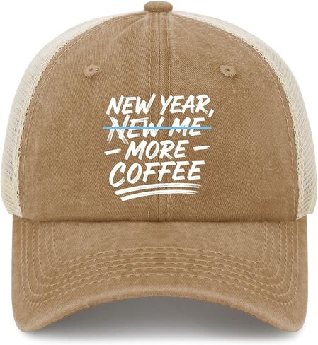 New Year More Coffee Hats Cycling Cap for Women in Saudi Arabia