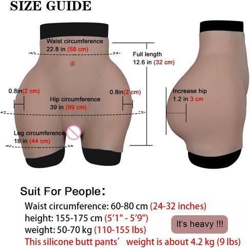 YRZGSAWJ Silicone Hip Enhancer Butt lift Silicone Panty Shaper Push up hips No Sticky for Crossdresser Transgender in Saudi Arabia