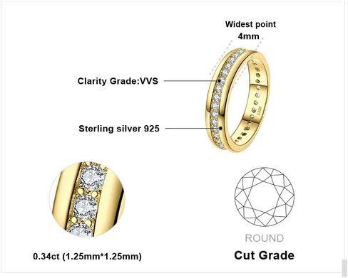 JewelryPalace عصابات الزفاف الخلود زركونيا مكعب للنساء، 14K الذهب الوردي الأصفر مطلي 925 الفضة الاسترليني خواتم وعد الذكرى السنوية لها، تشيكوسلوفاكيا مقلد الماس خاتم الزفاف مجموعة قناة المجوهرات in Kuwait