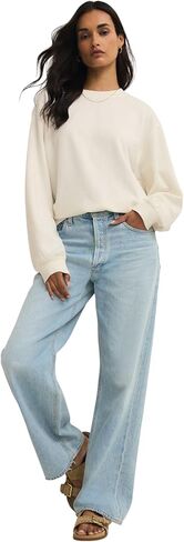Z SUPPLY Women's Boyfriend Sweatshirt in Saudi Arabia